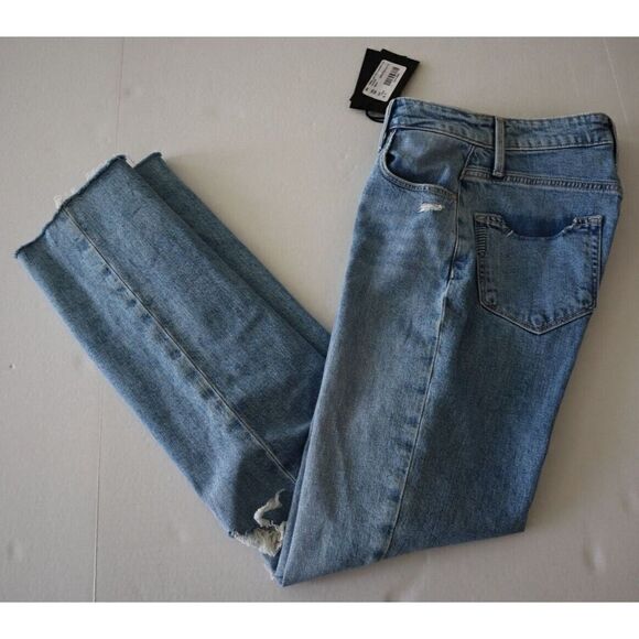 PAIGE 7339635-5249 Women Sz 25 Gnarly Blue Stella High Rise Straight Jeans - Picture 7 of 7